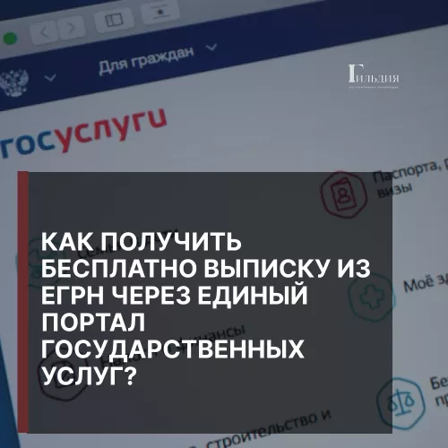 Как получить бесплатно выписку из ЕГРН арбитражному управляещему через портал Госуслуг